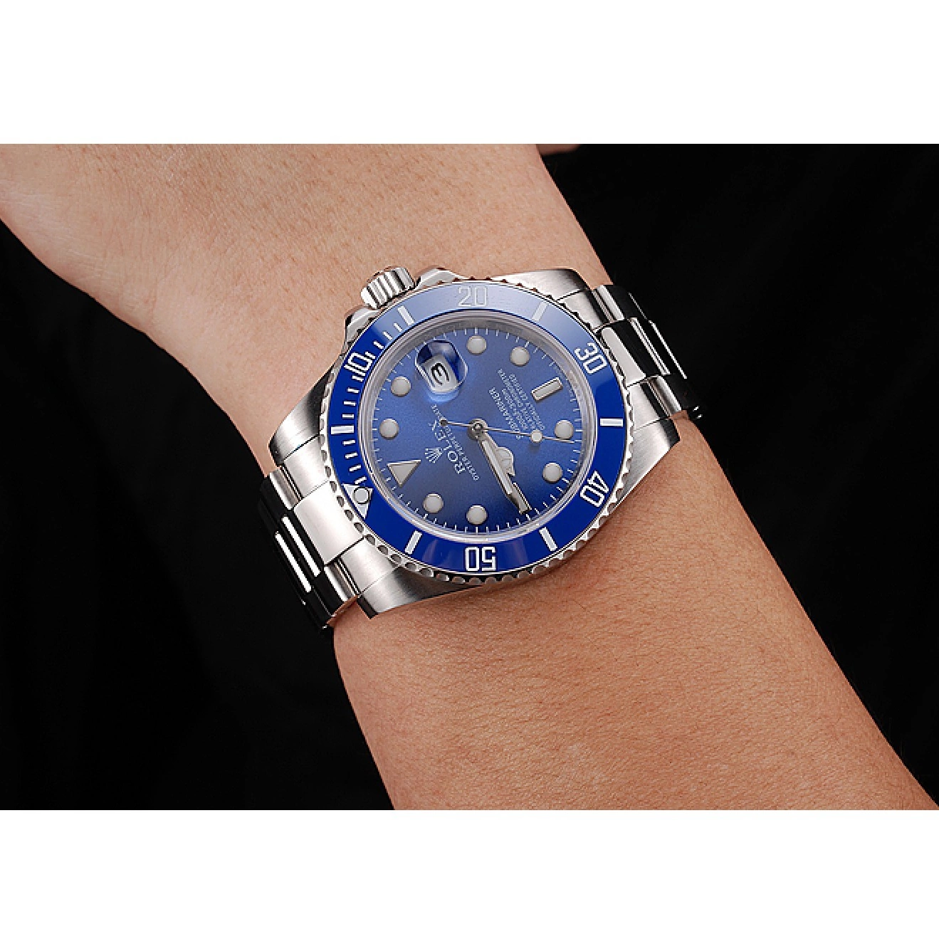 Rolex aaa copy Submariner Rolex Bezel Dial 98234 Blue Blue 0823